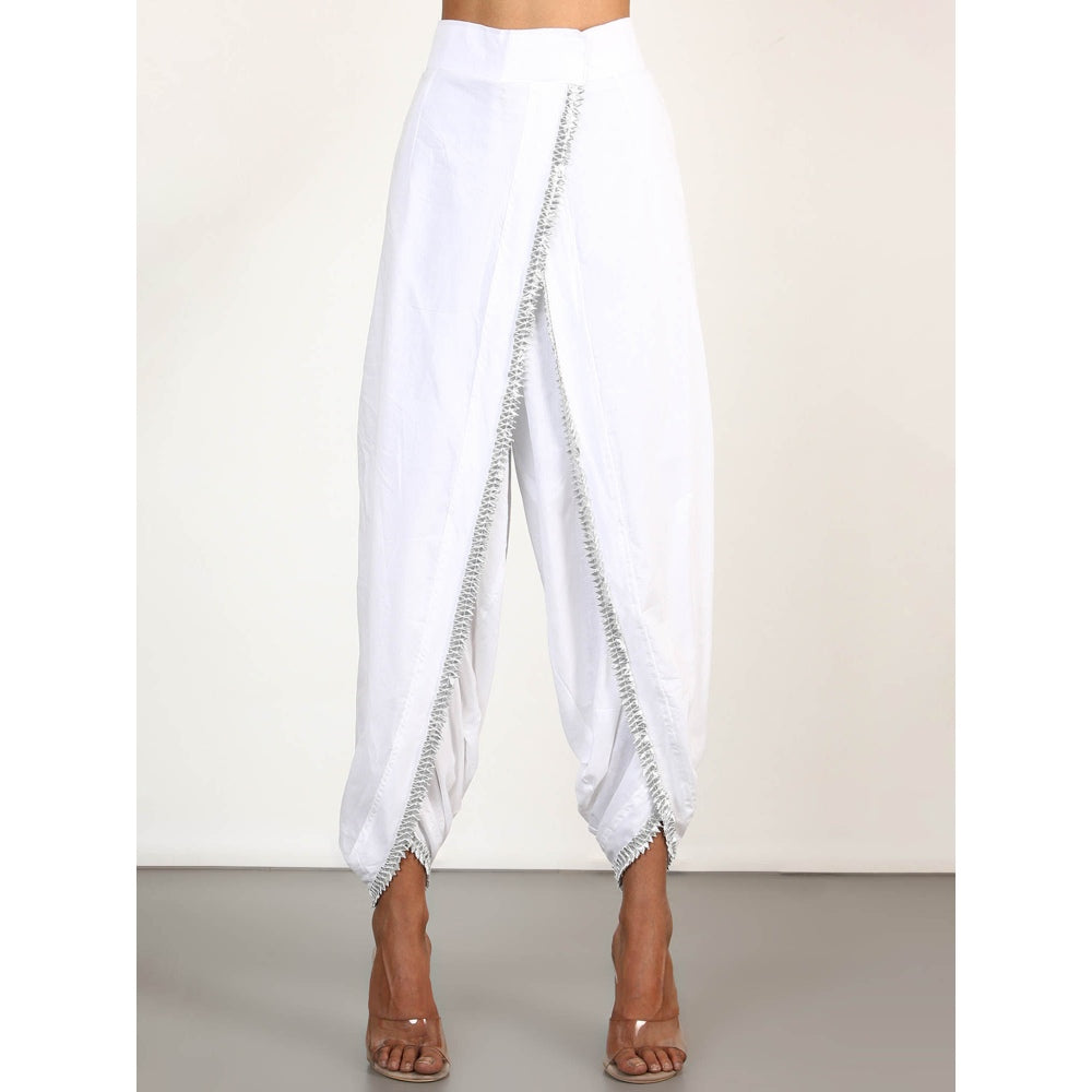 Gopi Vaid Embellished Chand AG With Dhoti And Kurta (Set of 2)