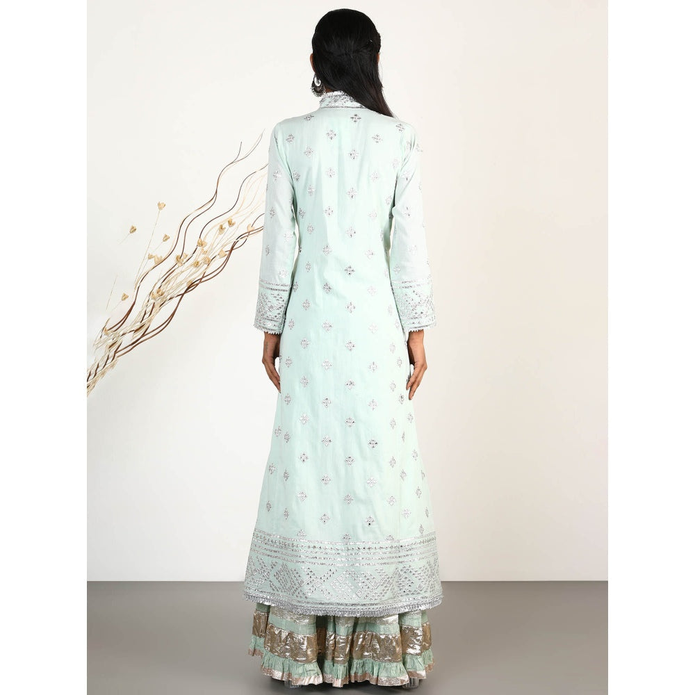 Gopi Vaid Embellished Chand Jacket And Sharara With Dupatta (Set of 3)