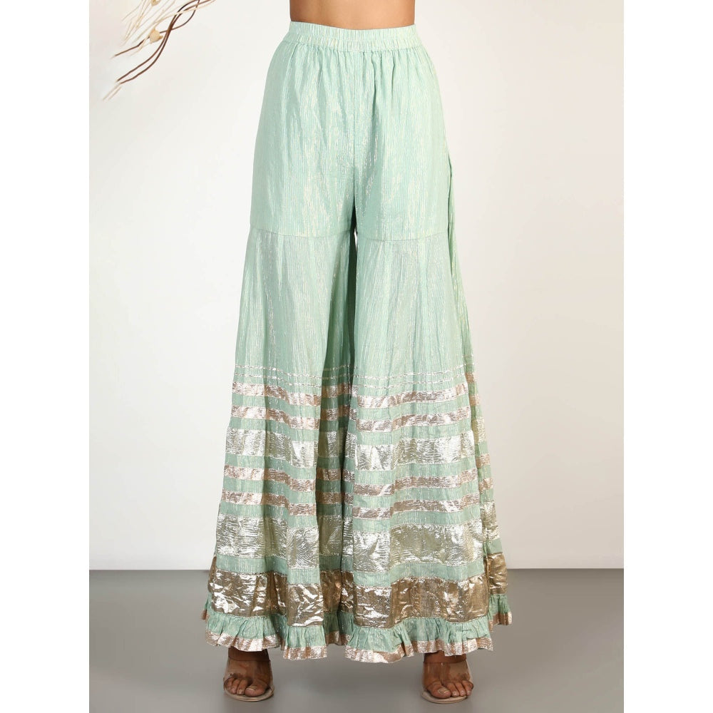 Gopi Vaid Embellished Chand Jacket And Sharara With Dupatta (Set of 3)