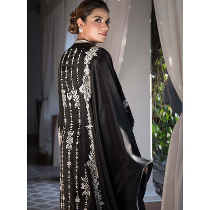 House Of Muher Sitara Black Suit Set (Set of 3)