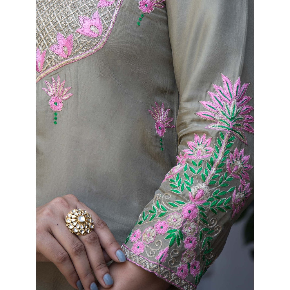 House Of Muher Alayna Olive Suit Set (Set of 3)