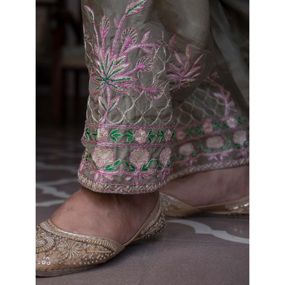 House Of Muher Alayna Olive Suit Set (Set of 3)