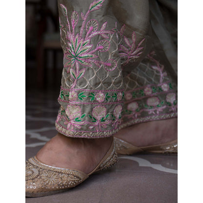 House Of Muher Alayna Olive Suit Set (Set of 3)