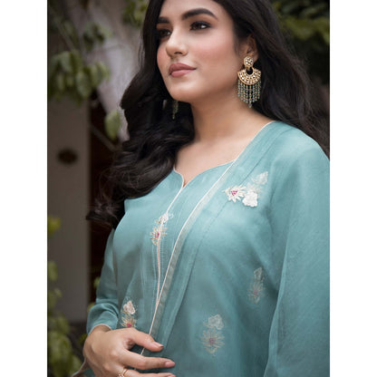 House Of Muher Maira Blue Suit Set (Set of 3)