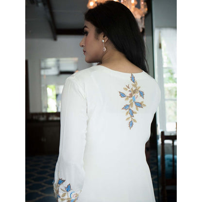 House Of Muher Raina White Suit Set (Set of 3)