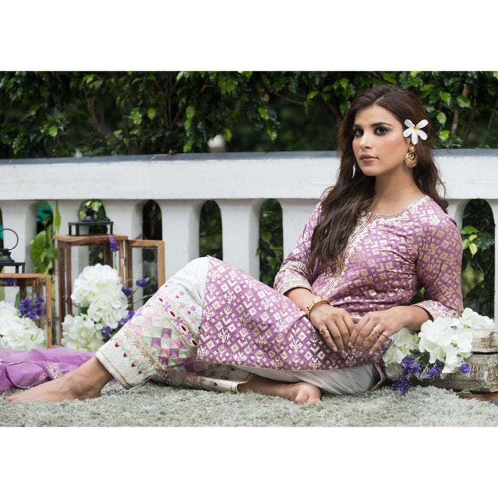 House Of Muher Niva Purple Suit Set (Set of 3)