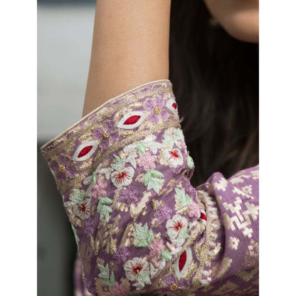 House Of Muher Niva Purple Suit Set (Set of 3)