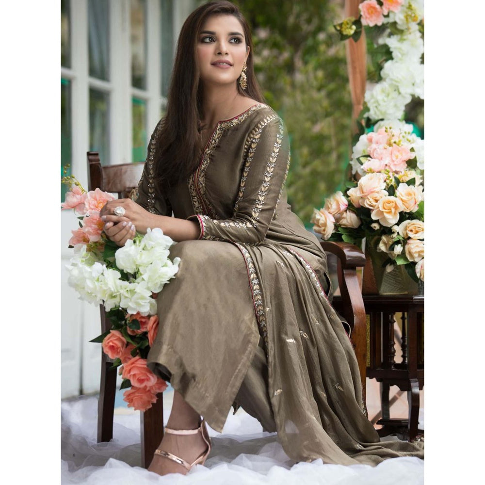 House Of Muher Amara Green Suit Set (Set of 3)