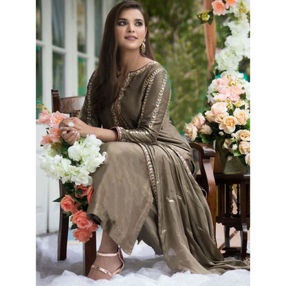 House Of Muher Amara Green Suit Set (Set of 3)