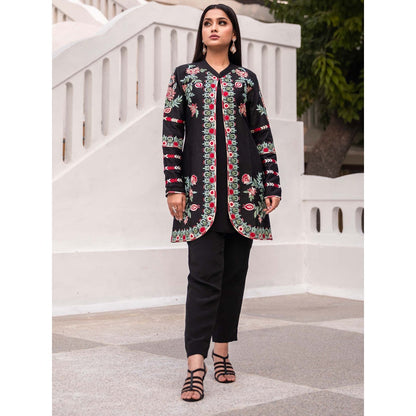 House Of Muher Kimaya Black Jacket Set (Set of 3)