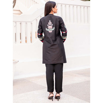 House Of Muher Kimaya Black Jacket Set (Set of 3)