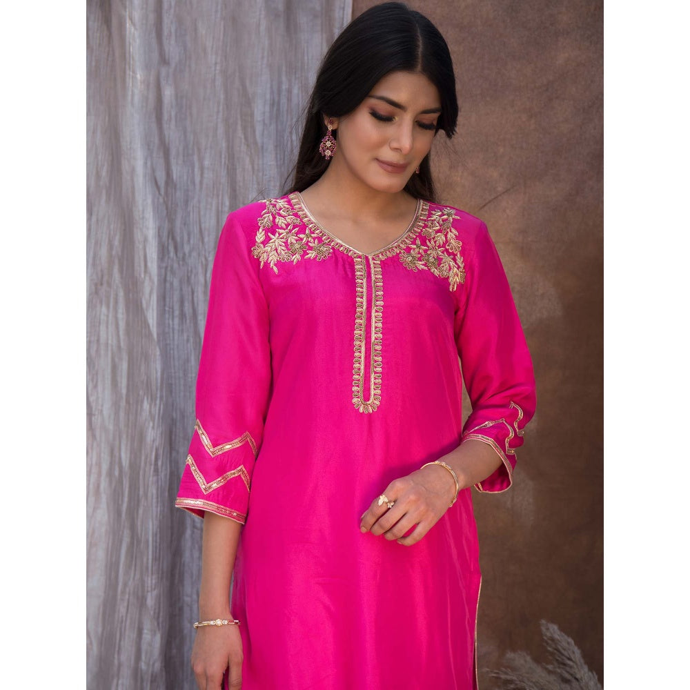 House Of Muher Jasmine Magenta Suit Set (Set of 3)