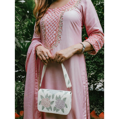 House Of Muher Ahana Pink Suit Set (Set of 3)