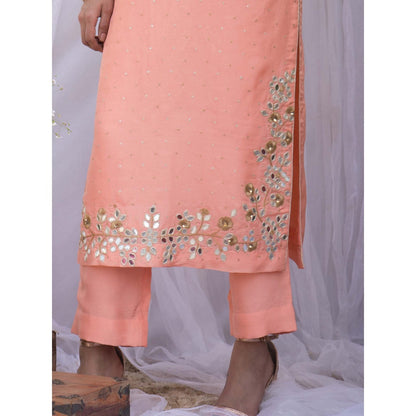 House Of Muher Kaina Peach Suit Set (Set of 3)