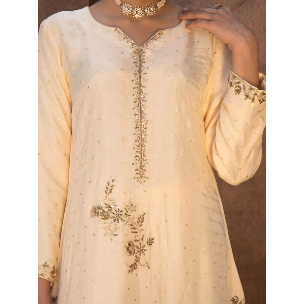 House Of Muher Kashish Yellow Suit Set (Set of 3)