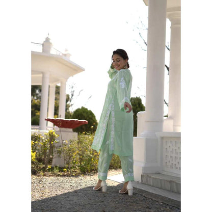 House of Chikankari Bushra Chikankari Modal Straight Kurta (Set of 2)