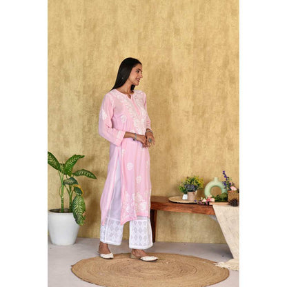 House of Chikankari Kubra Chikankari Modal Straight Kurta
