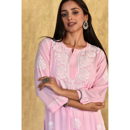 House of Chikankari Kubra Chikankari Modal Straight Kurta