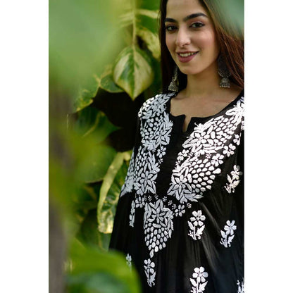 House of Chikankari Anisa Chikankari Modal Straight Kurta