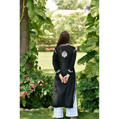 House of Chikankari Anisa Chikankari Modal Straight Kurta