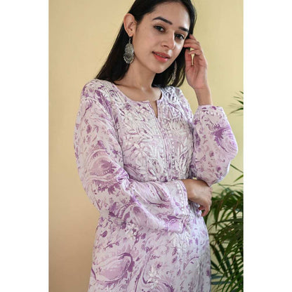 House of Chikankari Sukoon Chikankari Modal Straight Kurta