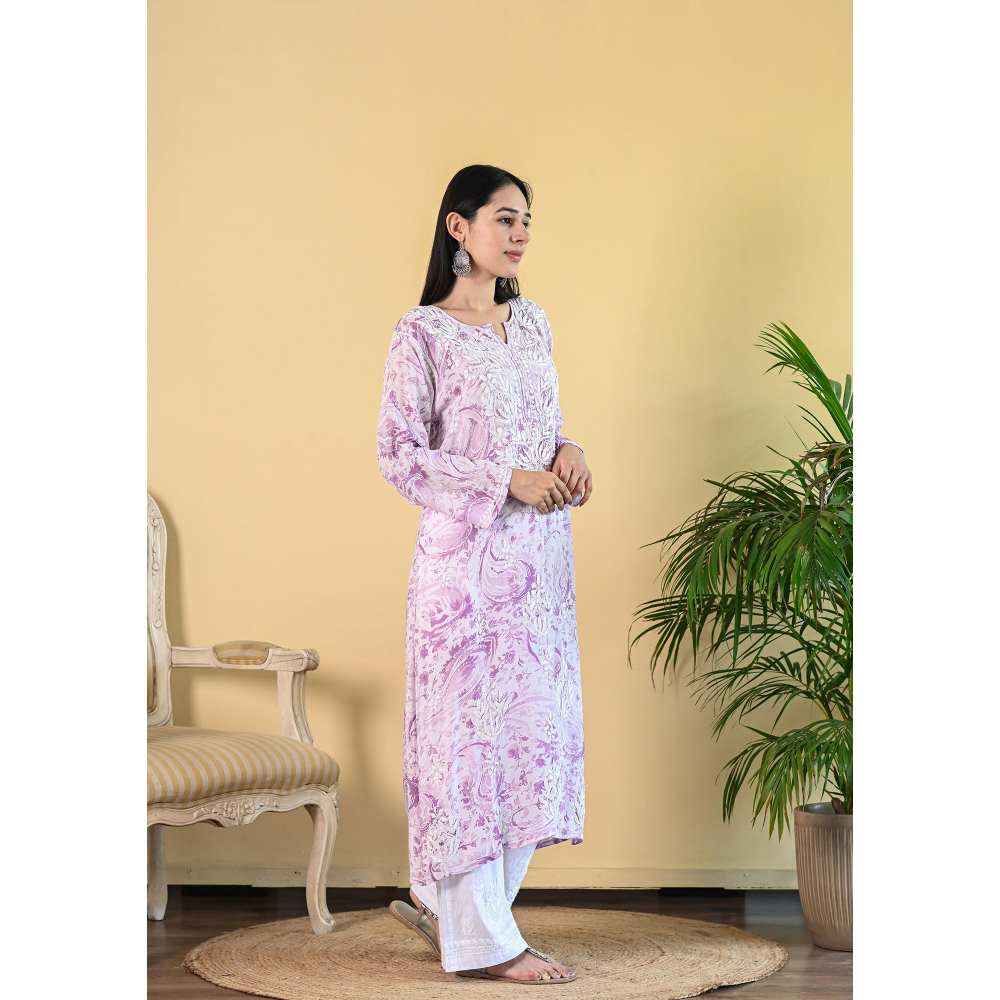 House of Chikankari Sukoon Chikankari Modal Straight Kurta