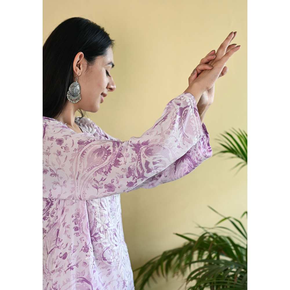 House of Chikankari Sukoon Chikankari Modal Straight Kurta