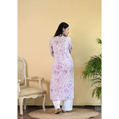 House of Chikankari Sukoon Chikankari Modal Straight Kurta