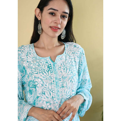 House of Chikankari Sukoon Chikankari Modal Straight Kurta