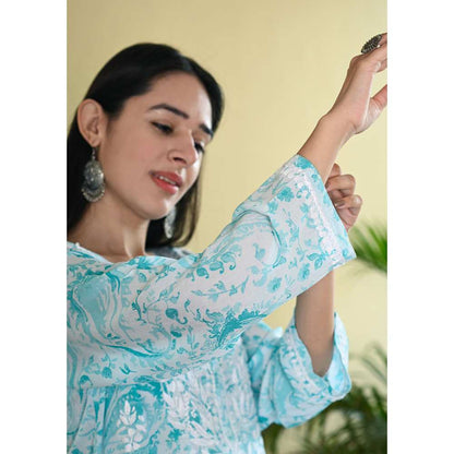 House of Chikankari Sukoon Chikankari Modal Straight Kurta