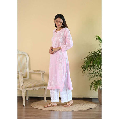 House of Chikankari Qalb Chikankari Modal Straight Kurta
