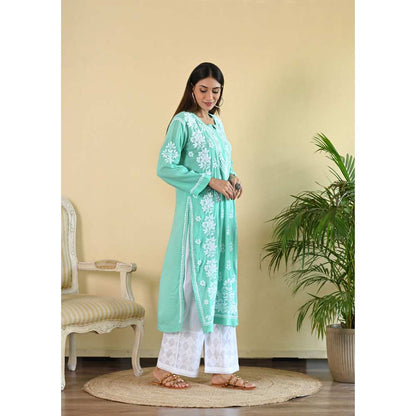 House of Chikankari Qalb Chikankari Modal Straight Kurta