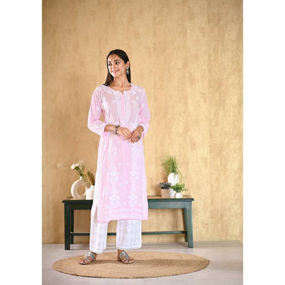 House of Chikankari Aiza Chikankari Modal Straight Kurta