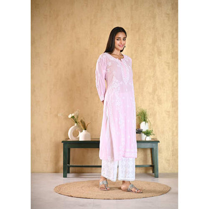 House of Chikankari Aiza Chikankari Modal Straight Kurta