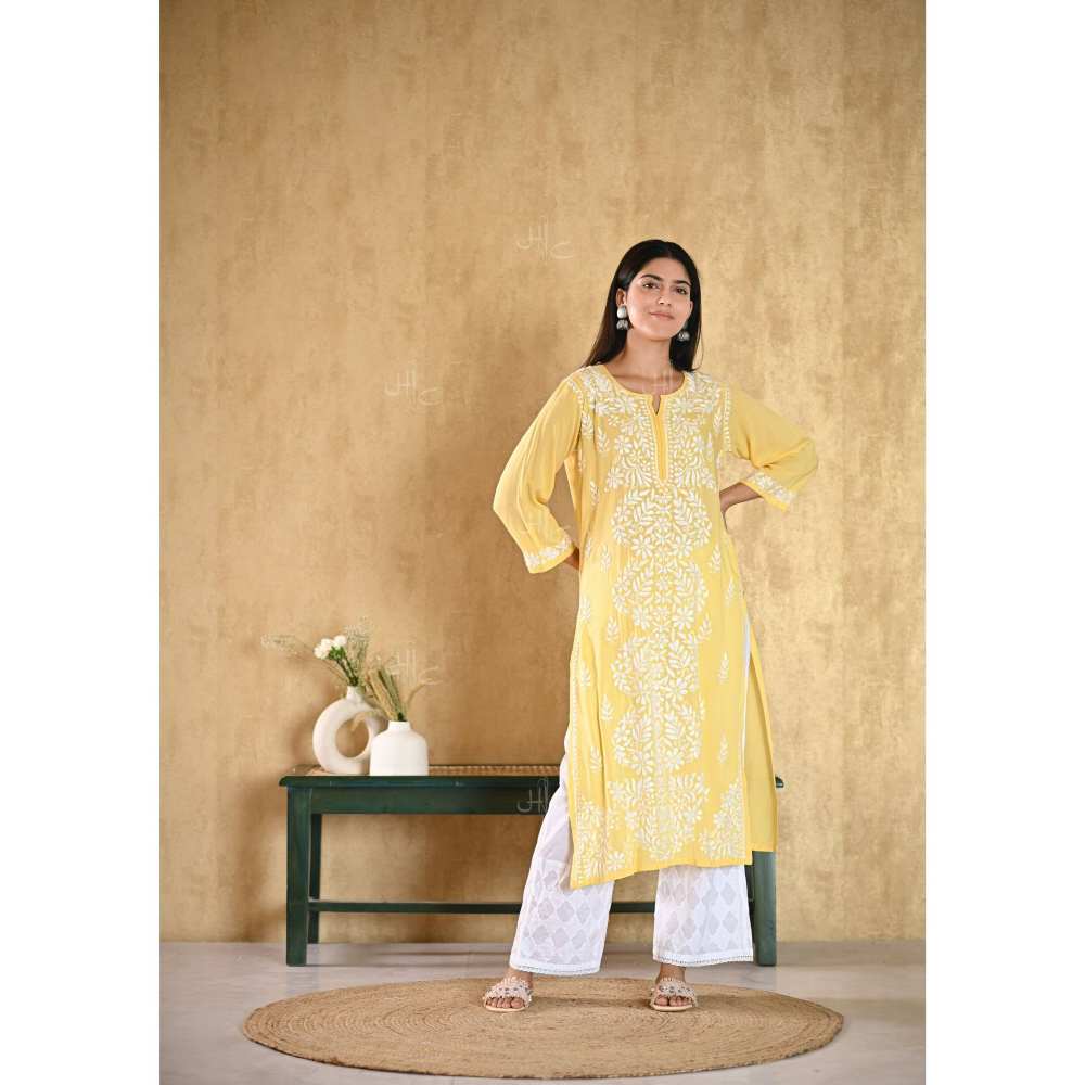 House Of Chikankari Inaya Chikankari Modal Straight Kurta