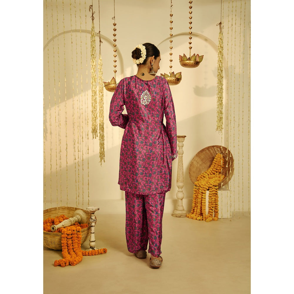 House of Chikankari Zehna Chikankari Crepe A-line Short Kurta Set