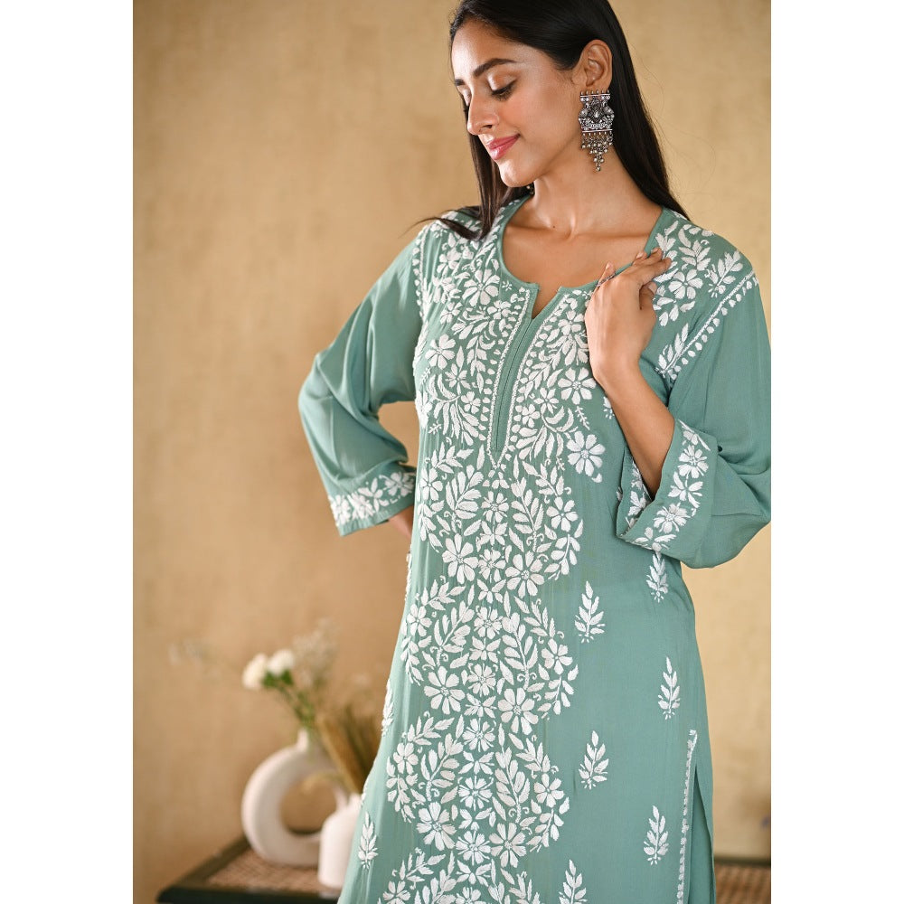 House of Chikankari Inaya Chikankari Modal Straight Kurta