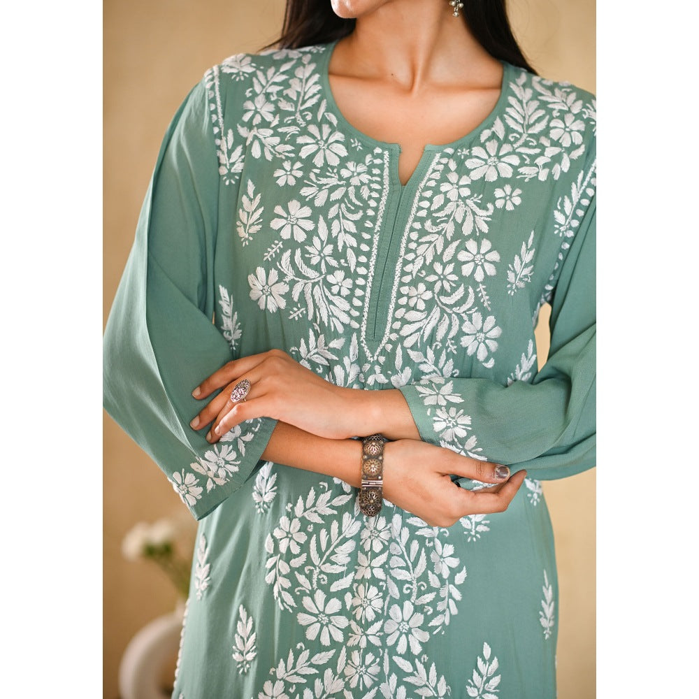 House of Chikankari Inaya Chikankari Modal Straight Kurta