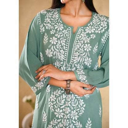 House of Chikankari Inaya Chikankari Modal Straight Kurta
