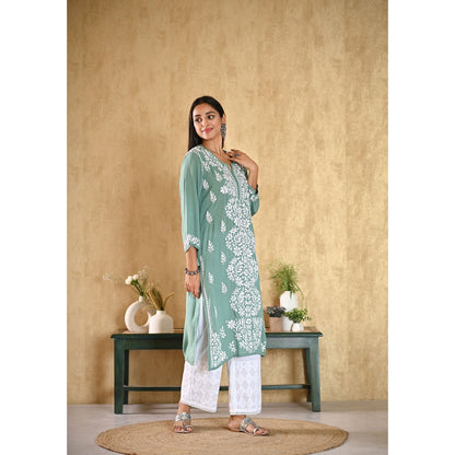 House of Chikankari Inaya Chikankari Modal Straight Kurta
