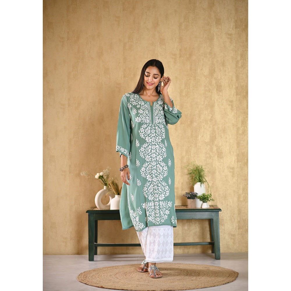 House of Chikankari Inaya Chikankari Modal Straight Kurta
