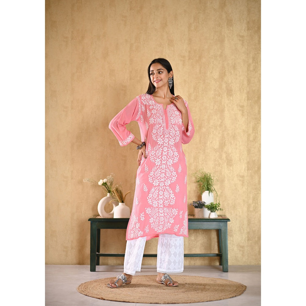 House of Chikankari Inaya Chikankari Modal Straight Kurta