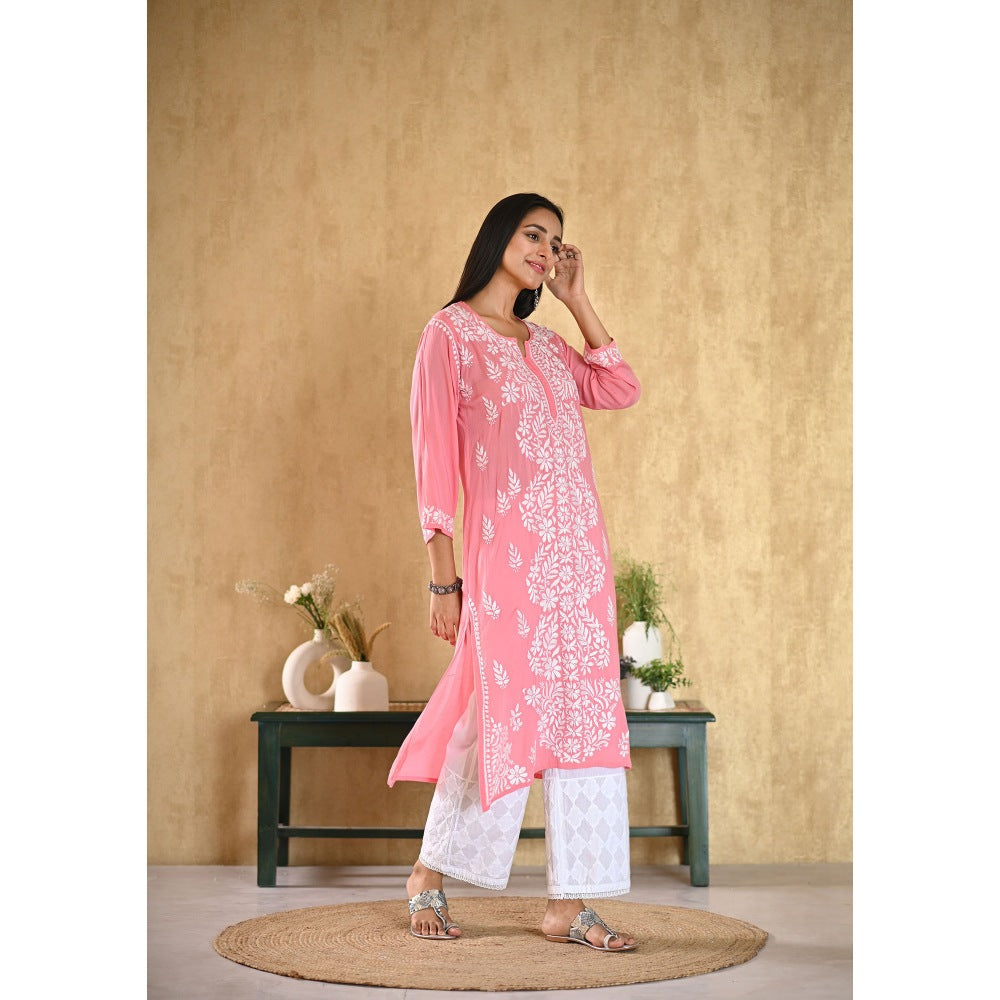 House of Chikankari Inaya Chikankari Modal Straight Kurta