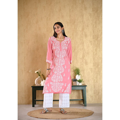House of Chikankari Inaya Chikankari Modal Straight Kurta