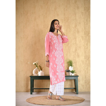 House of Chikankari Inaya Chikankari Modal Straight Kurta