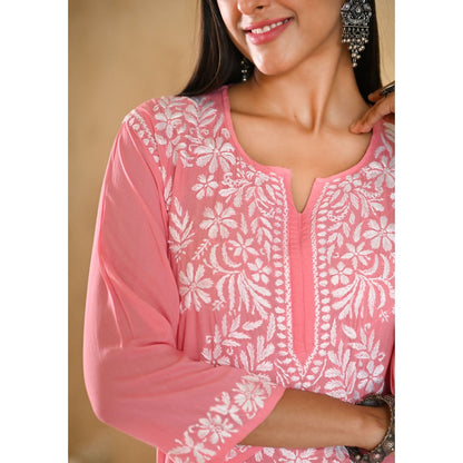 House of Chikankari Inaya Chikankari Modal Straight Kurta
