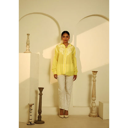 House of Chikankari Yaseen Chikankari Modal Straight Shirt