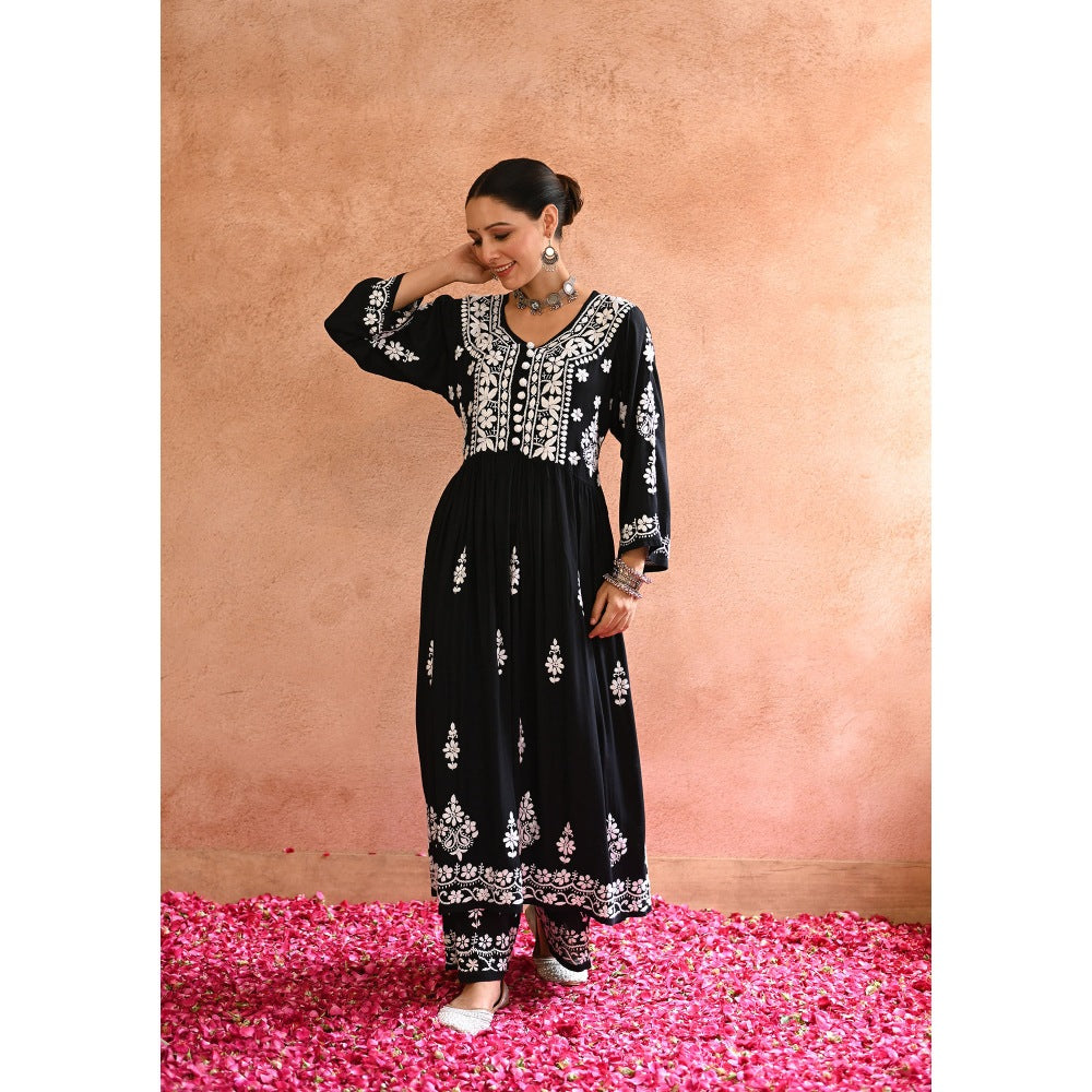 House of Chikankari Gulnar Chikankari Modal Anarkali Set