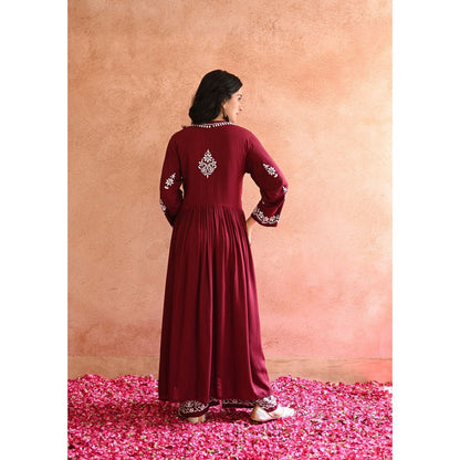 House of Chikankari Gulnar Chikankari Modal Anarkali Set