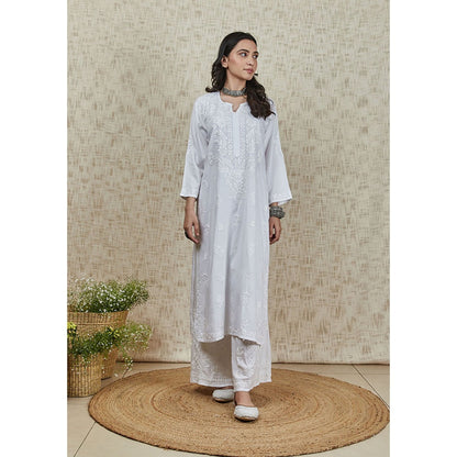 House of Chikankari Heer Chikankari Modal Straight Kurta
